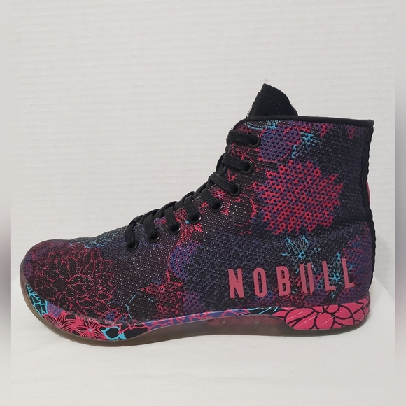 NoBull Succulent Floral High Top Trainer Sneaker Shoe (Unisex)W9 M7.5 - Picture 5 of 15